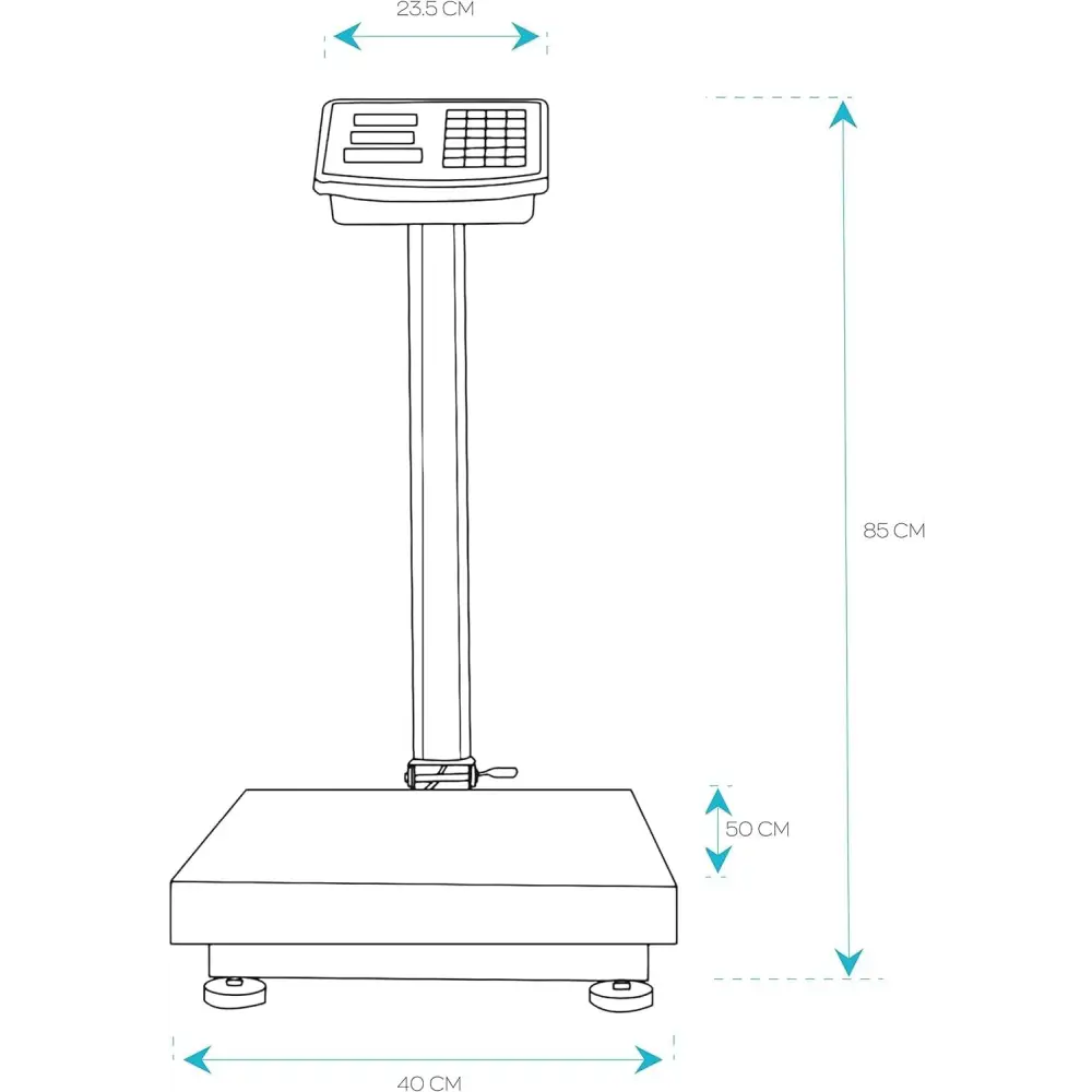 Bilancia Digitale Elettronica Professionale da 300 Kg con Display - simple