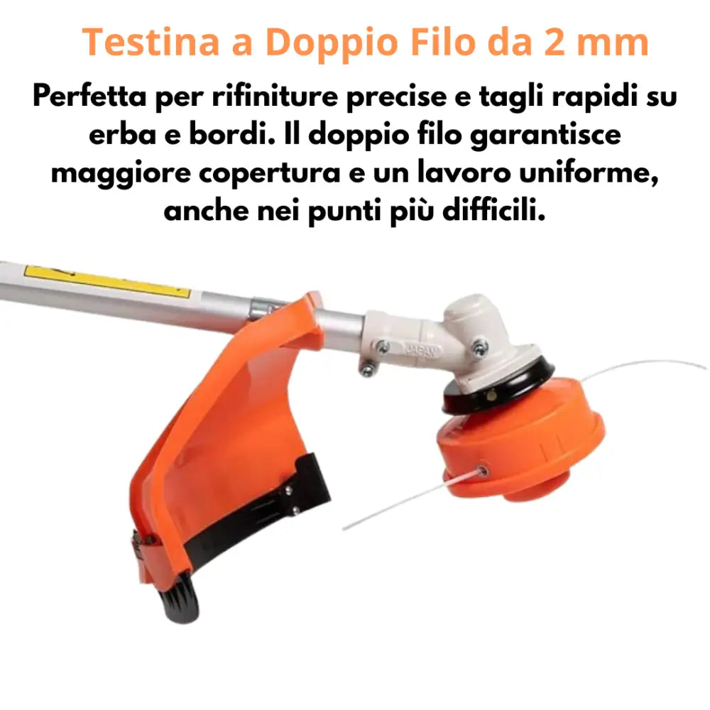 Decespugliatore a Scoppio 52cc Tagliasiepi Professionale 2 in 1 - Decespugliatore a Scoppio