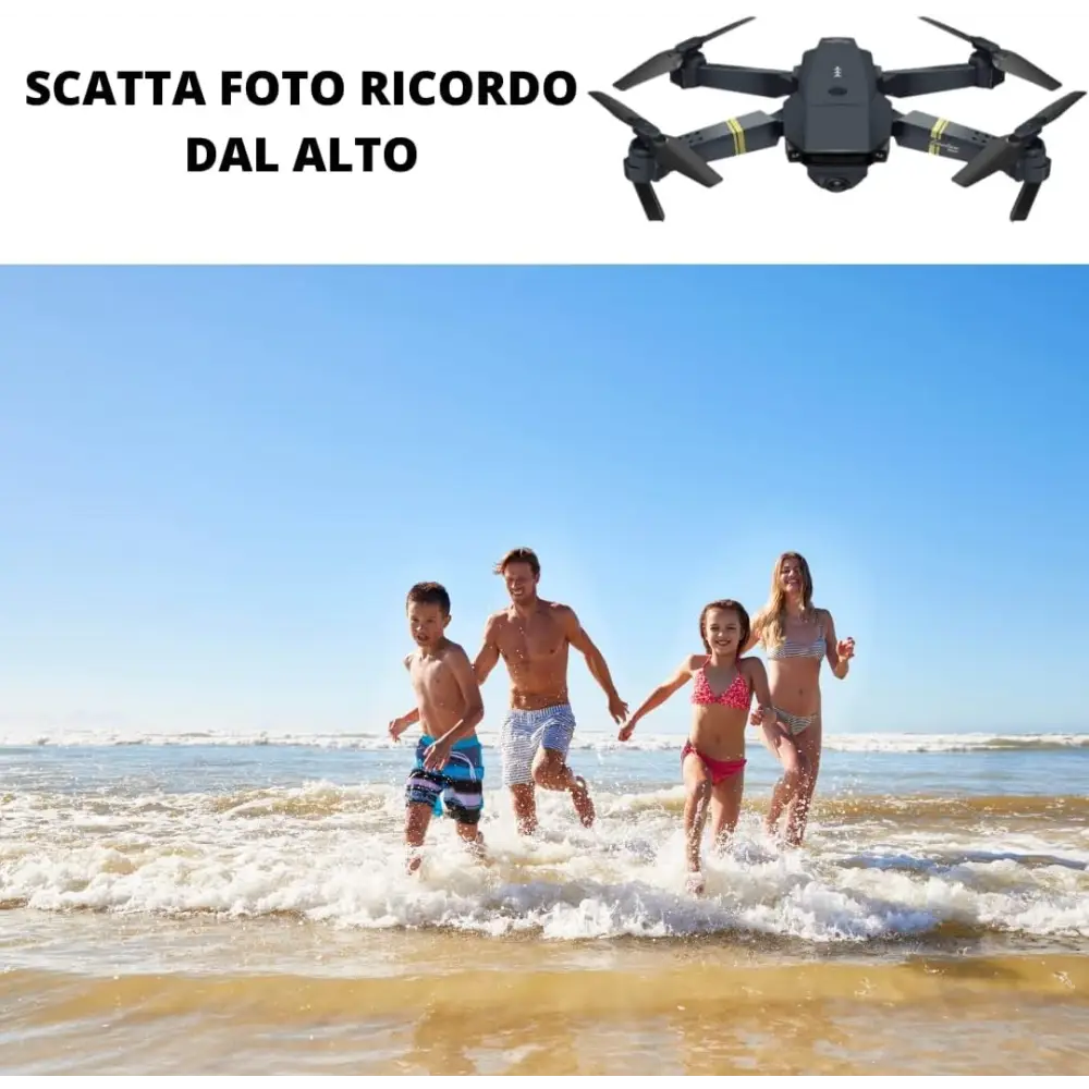 Drone Pieghevole con Doppia Fotocamera 1080P - simple