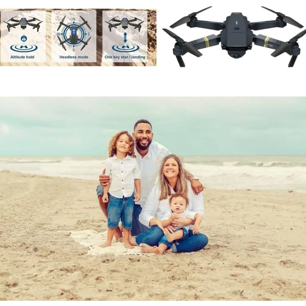 Drone Pieghevole con Doppia Fotocamera 1080P - simple