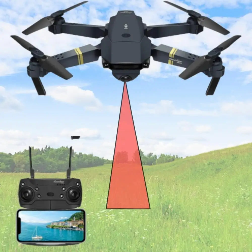 Drone Pieghevole con Doppia Fotocamera 1080P - simple