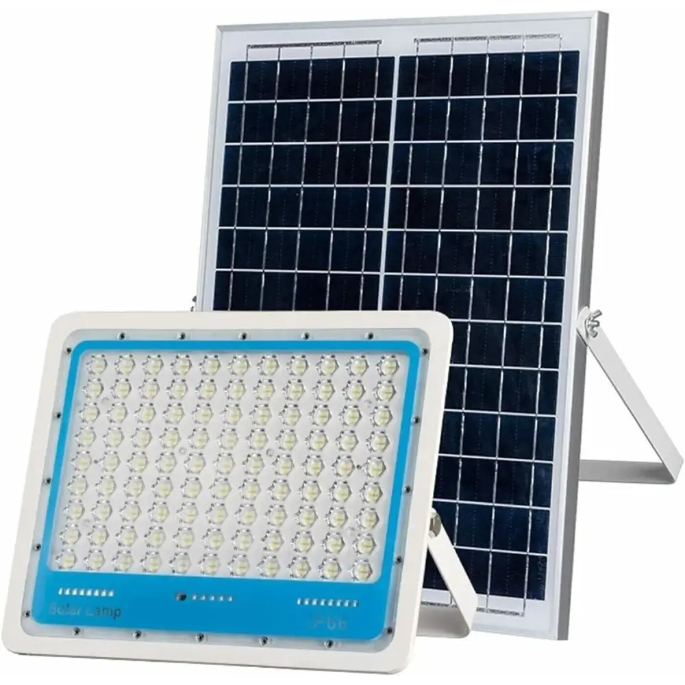 Faretto Led Esterno con Pannello Solare Faro a Led da Giardino 1000w - simple