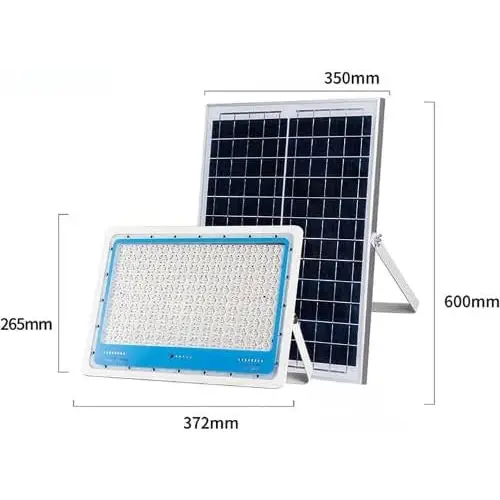 Faretto Led Esterno con Pannello Solare Faro a Led da Giardino 1000w - simple