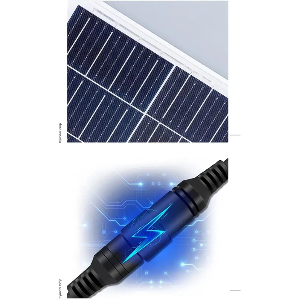 Faretto Led Esterno con Pannello Solare Faro a Led da Giardino 1000w - simple