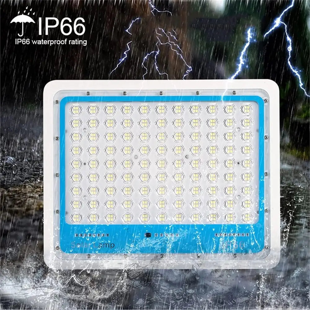 Faretto Led Esterno con Pannello Solare Faro a Led da Giardino 1000w - simple