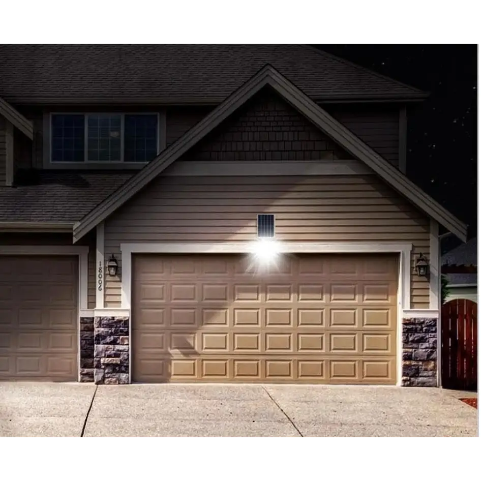 Faro LED Esterno 100W con Pannello Solare Luce Solare 98 Potenti LED - simple
