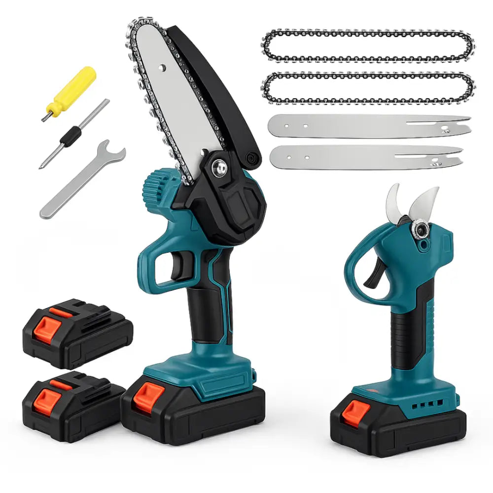 Forbici Potatura a Batteria Motosega a Batteria Incluso 2 Batterie 48V 2000Mah - Forbice per potatura