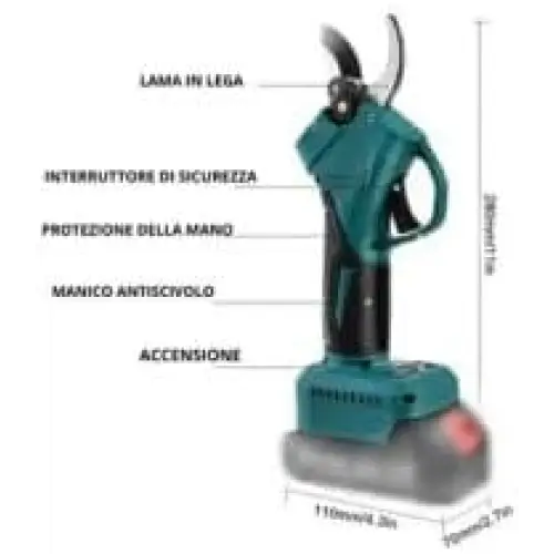 Forbici Potatura a Batteria Motosega a Batteria Incluso 2 Batterie 48V 2000Mah - simple