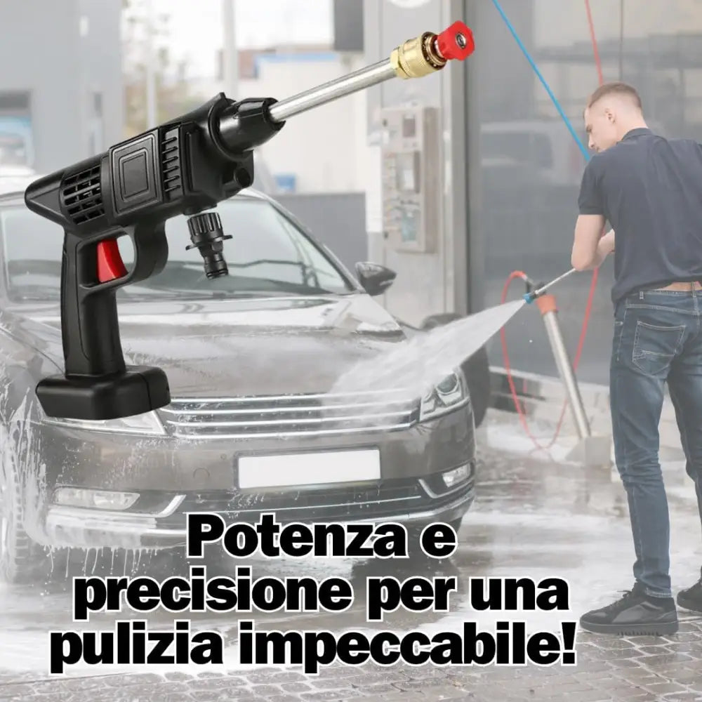 Idropulitrice a Batteria con Mini Soffiatore Incluso Portatile 2 Batterie 48V Intercambiabili per Pulizia Versatile