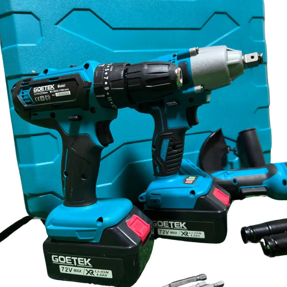 Kit 3 in 1 Trapano Avvitatore Avvitatore a Impulsi Smerigliatrice a Batteria - simple