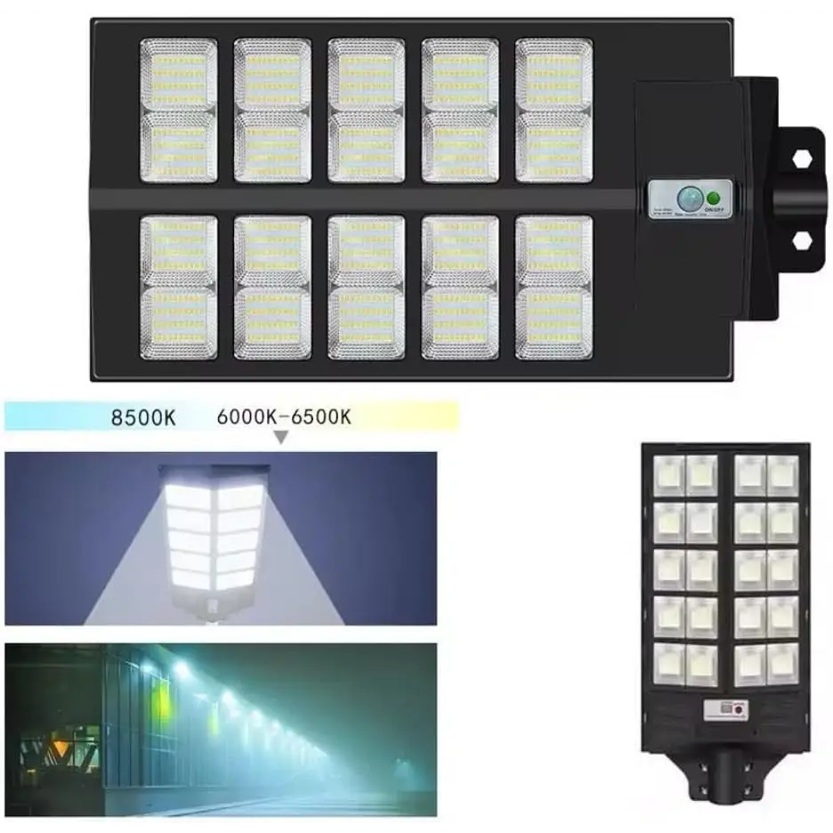 Lampione LED Esterno con Pannello Solare 1200W - simple