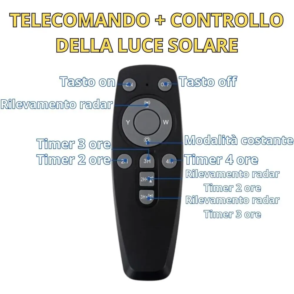 Lampione Solare Led Esterno Lampione da Giardino 1000Watt forma Ufo - simple