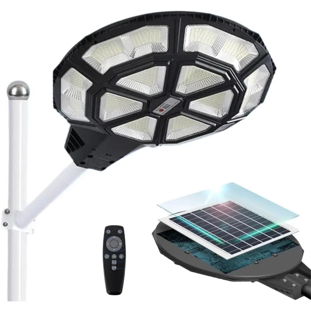 Lampione Solare Led Esterno Lampione da Giardino 1000Watt forma Ufo - simple