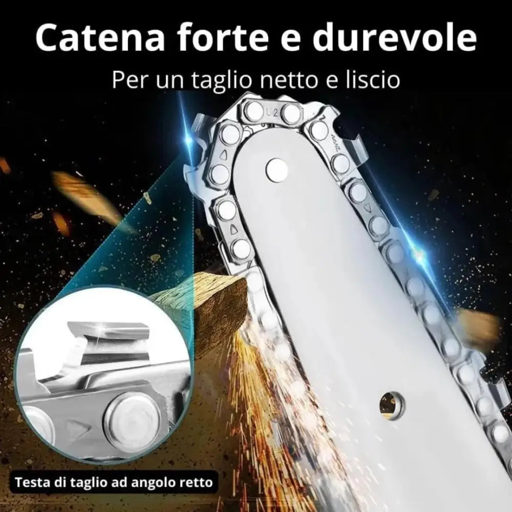 Mini Motosega a Batteria con Oliatore Automatico - simple