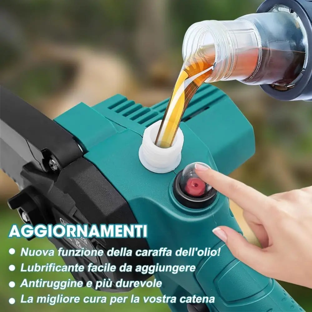 Mini Motosega a Batteria con Oliatore Automatico - simple