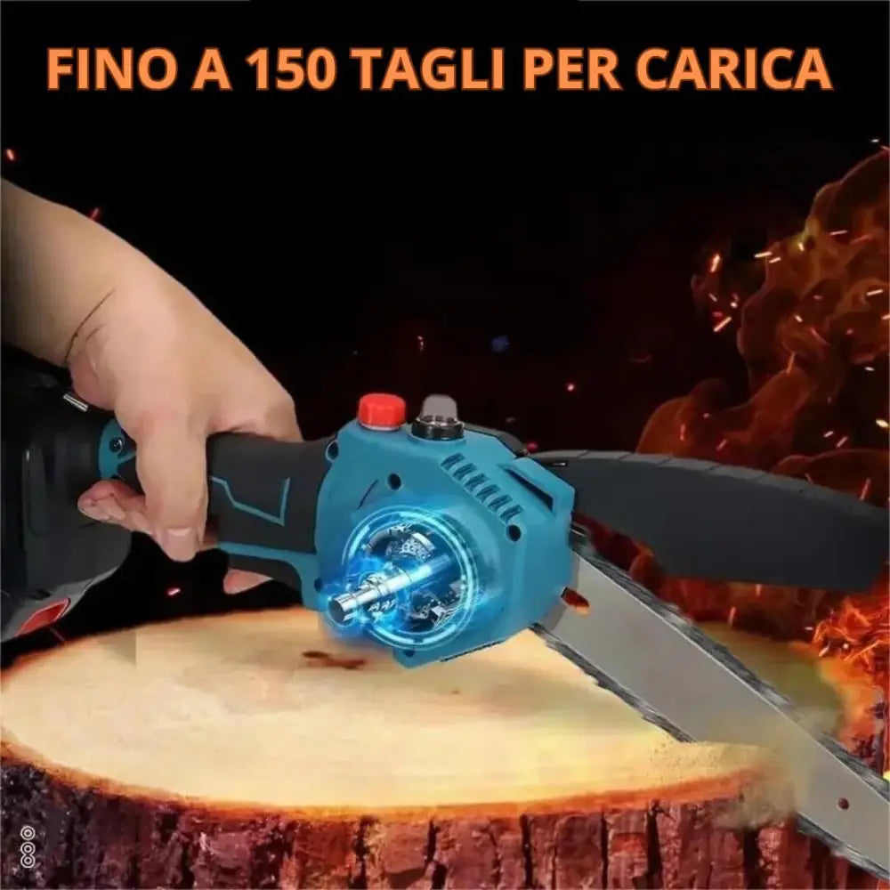 Mini Motosega a Batteria con Oliatore Automatico - simple
