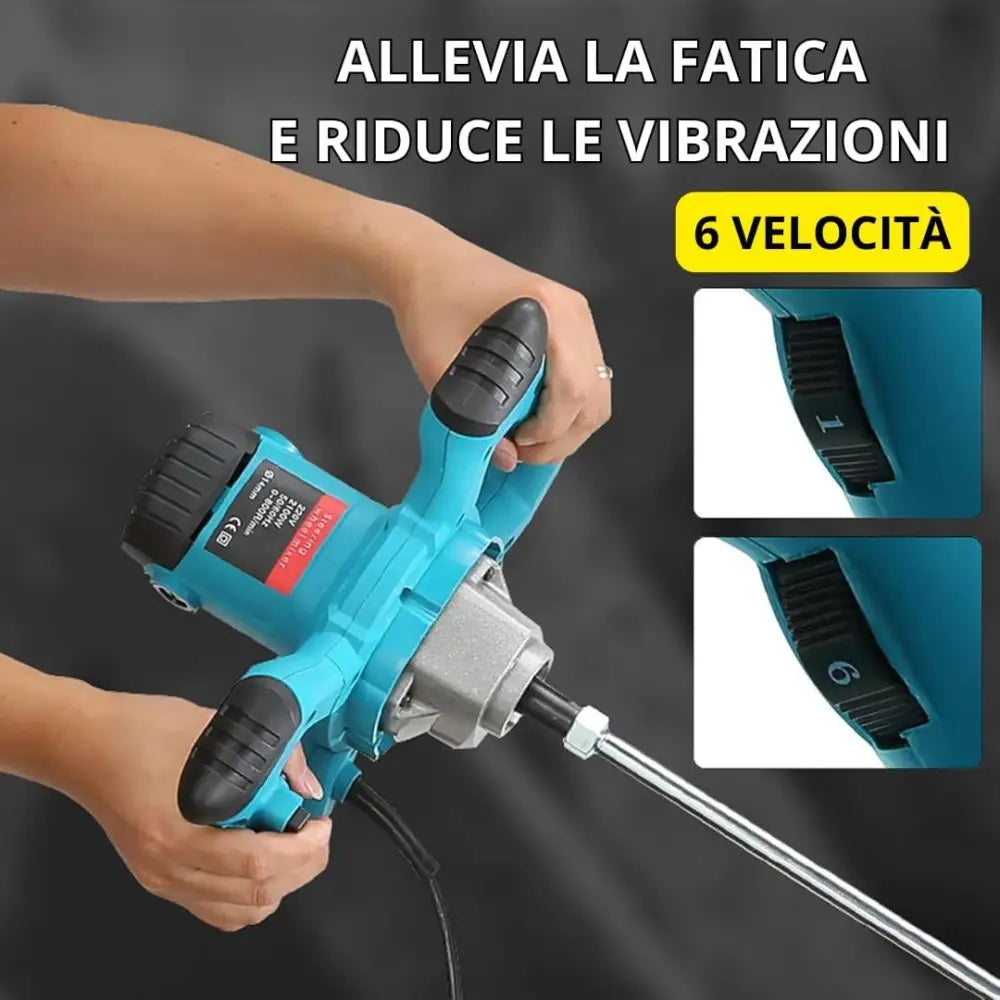 Miscelatore Professionale 2600W con 6 Velocità - simple
