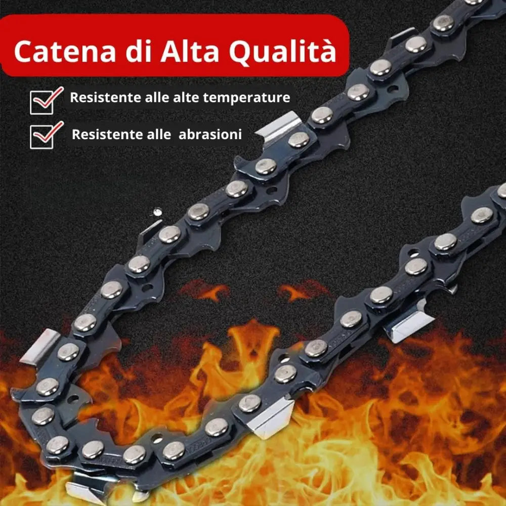 Motosega a Batteria per Potatura Sega Elettrica 12 Pollici con 2 Batterie - simple