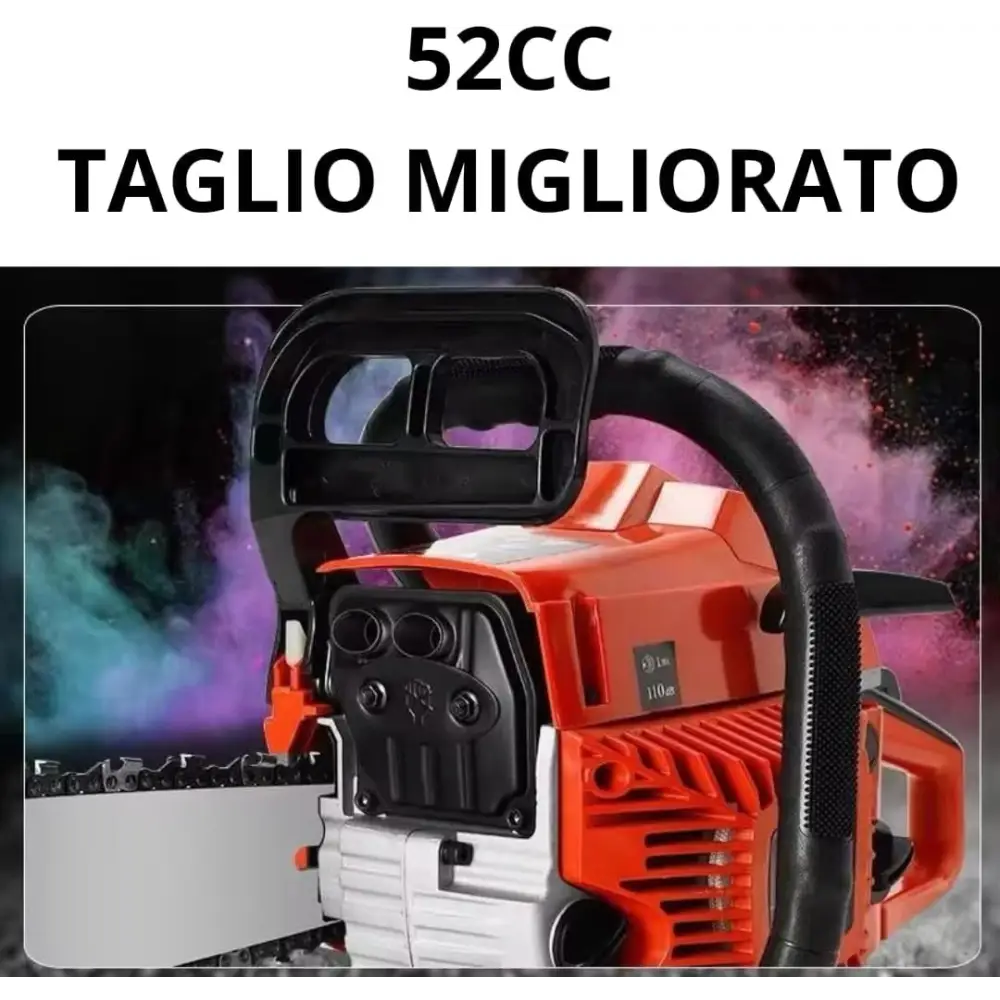 Motosega a Scoppio Professionale 52cc - simple