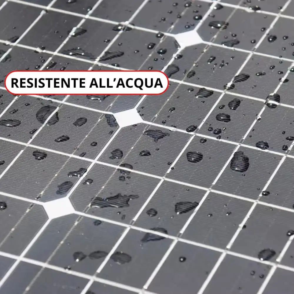 Pannello Solare 100W 12V Monocristallino Impianto Fotovoltaico per Camper Casa e Baita Alta Efficienza e Massima
