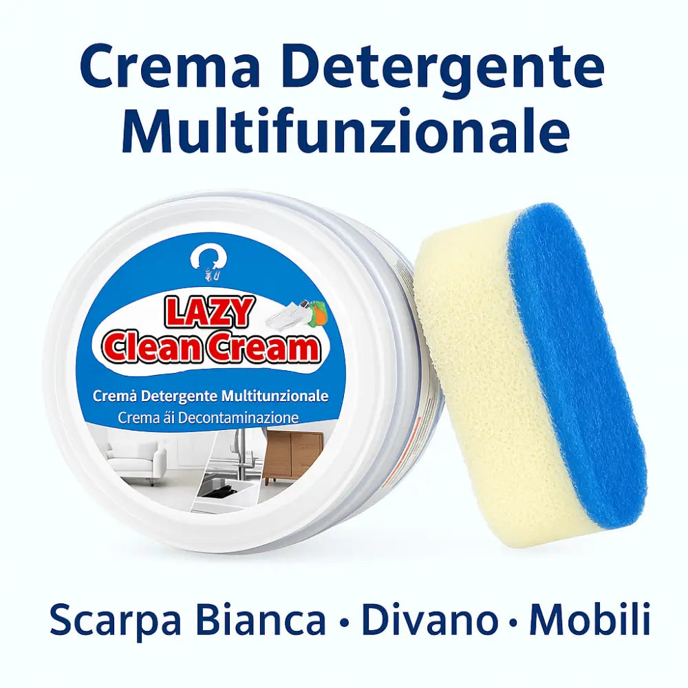 Pasta Pulente Multiuso 400g con Spugna + Panno Magico Microfibra Anticalcare Doccia Azione Antigoccia Brilla Acciaio