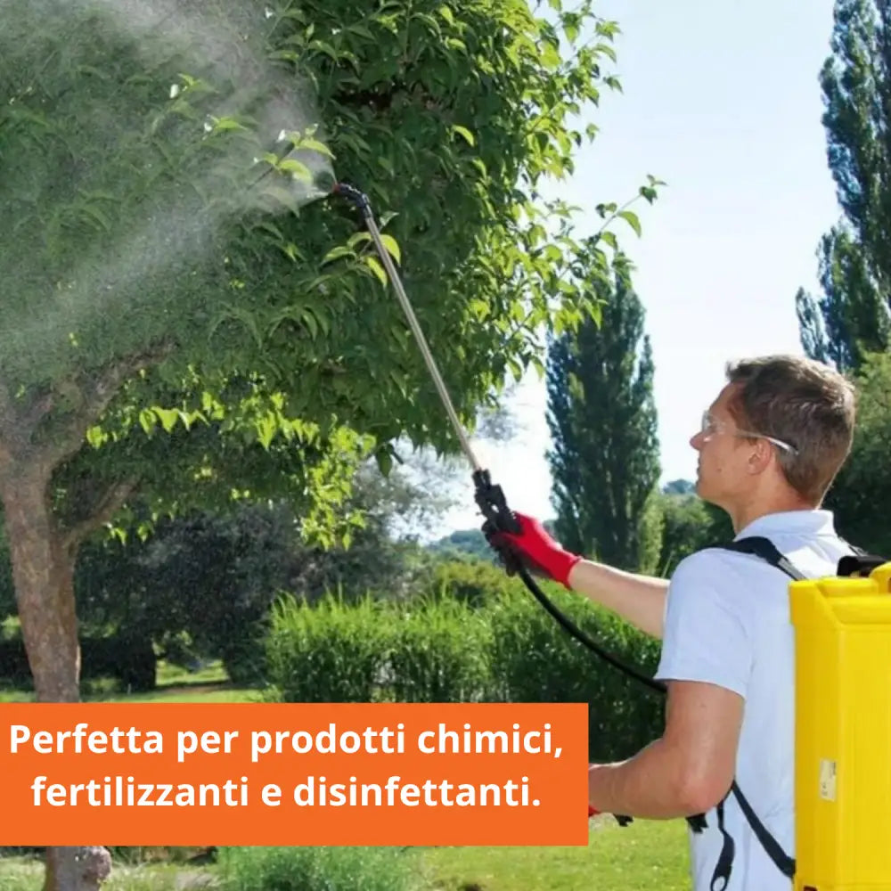 Pompa a Spalla Manuale 16L per Nebulizzazione e Irrorazione – Nebulizzatore a Pressione per Disinfestazione