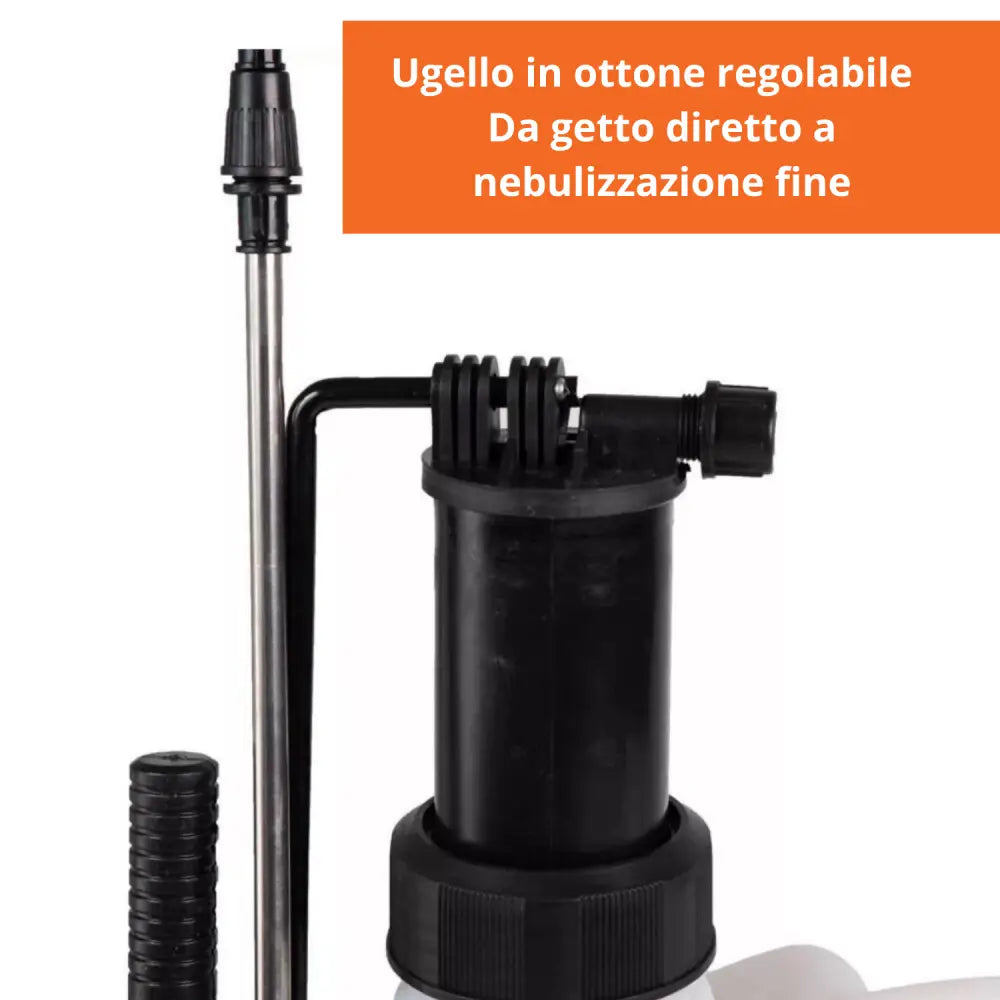 Pompa a Spalla Manuale 16L per Nebulizzazione e Irrorazione – Nebulizzatore a Pressione per Disinfestazione