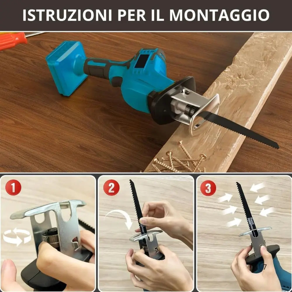 Sega a Gattuccio a Batteria 210W con 2 Batterie da 48V - simple