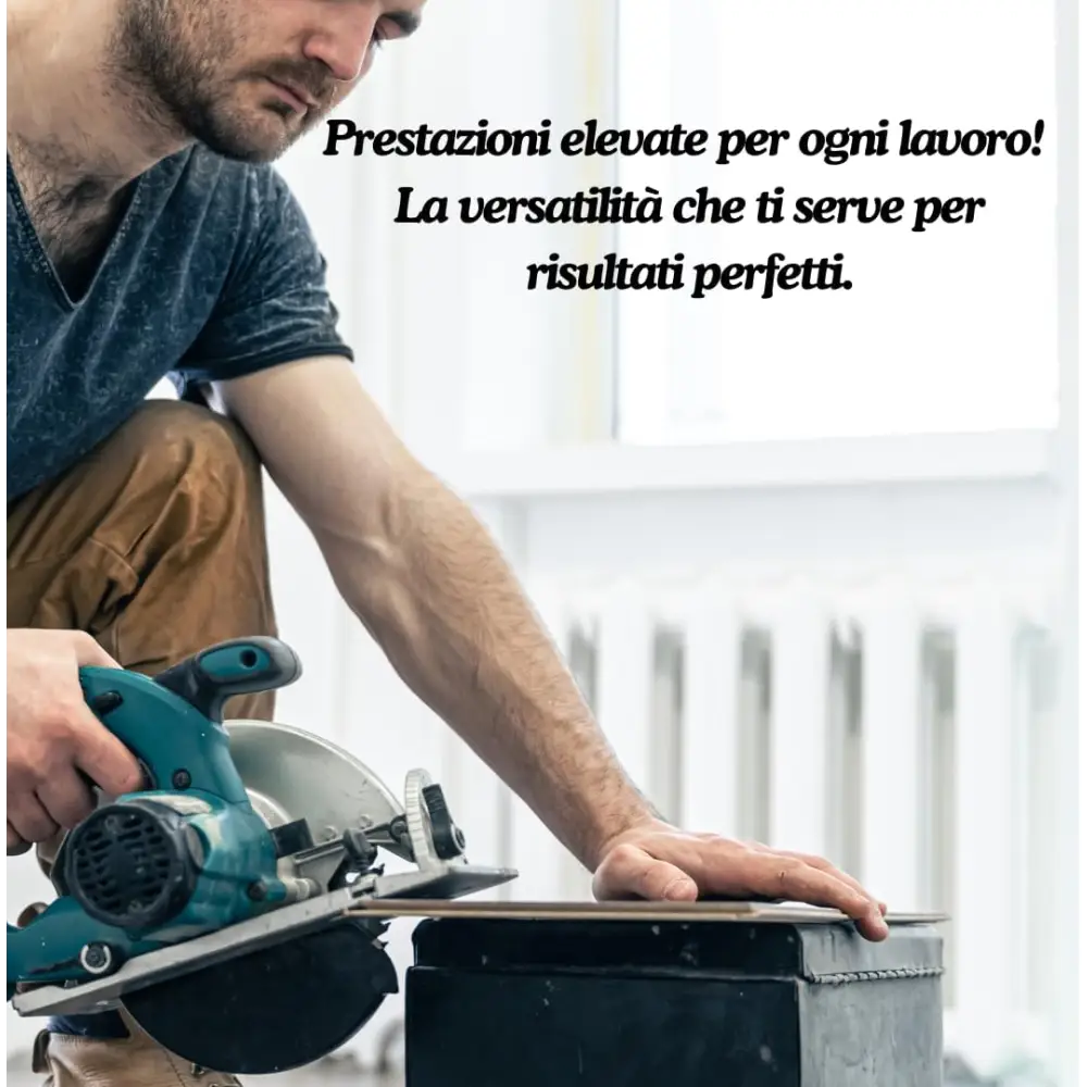 Sega Circolare per Legno Seghetto Elettrico Multiuso per Legno Marmo e piastrelle Potenza 1250W Lama da 105 mm 4