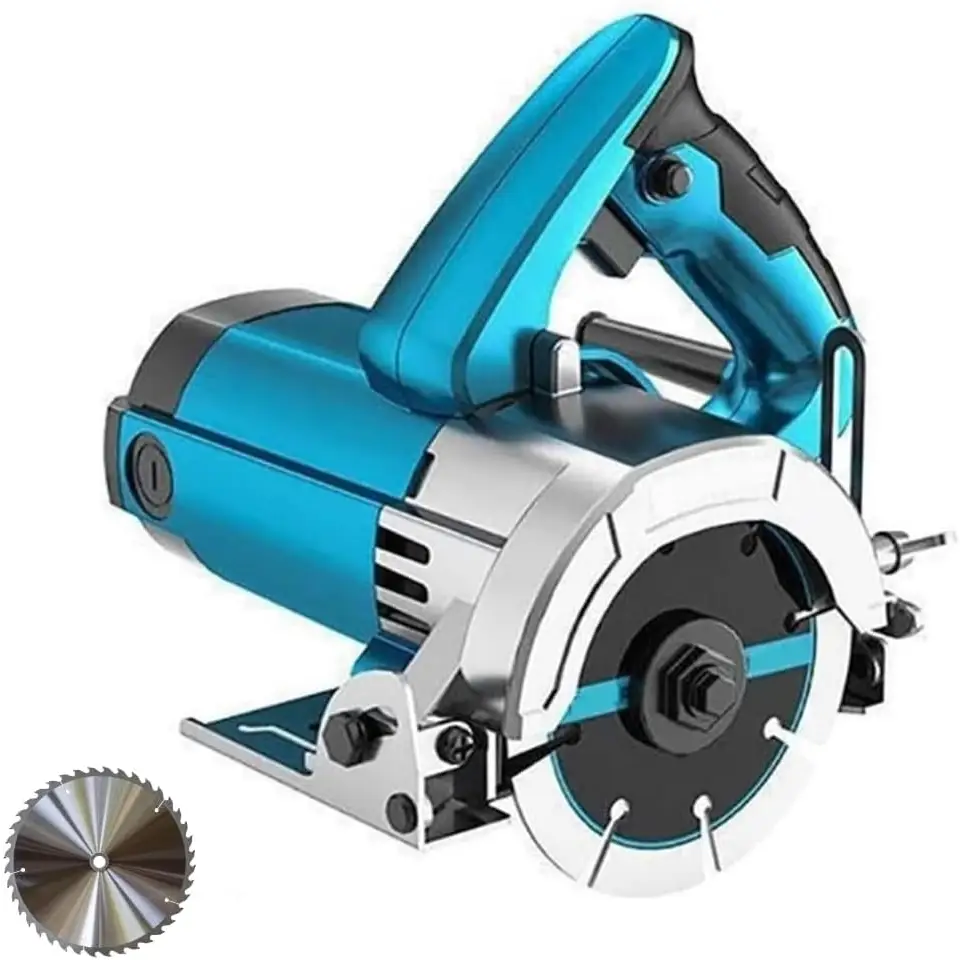 Sega Circolare per Legno Seghetto Elettrico Multiuso per Legno Marmo e piastrelle Potenza 1250W Lama da 105 mm 4