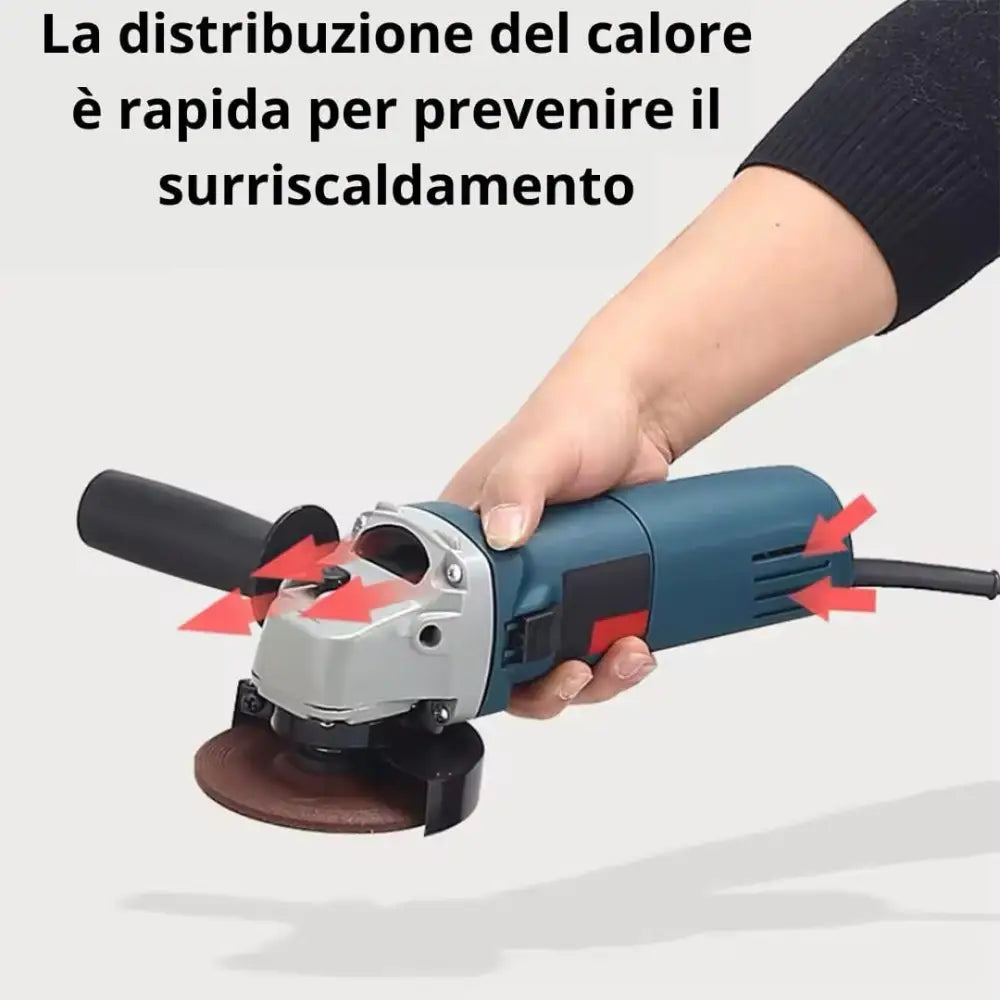 Smerigliatrice Angolare 1000 Watt + Saldatrice Inverter Mini MMA 400A Compatta Potente con Tecnologia IGBT VRD Display