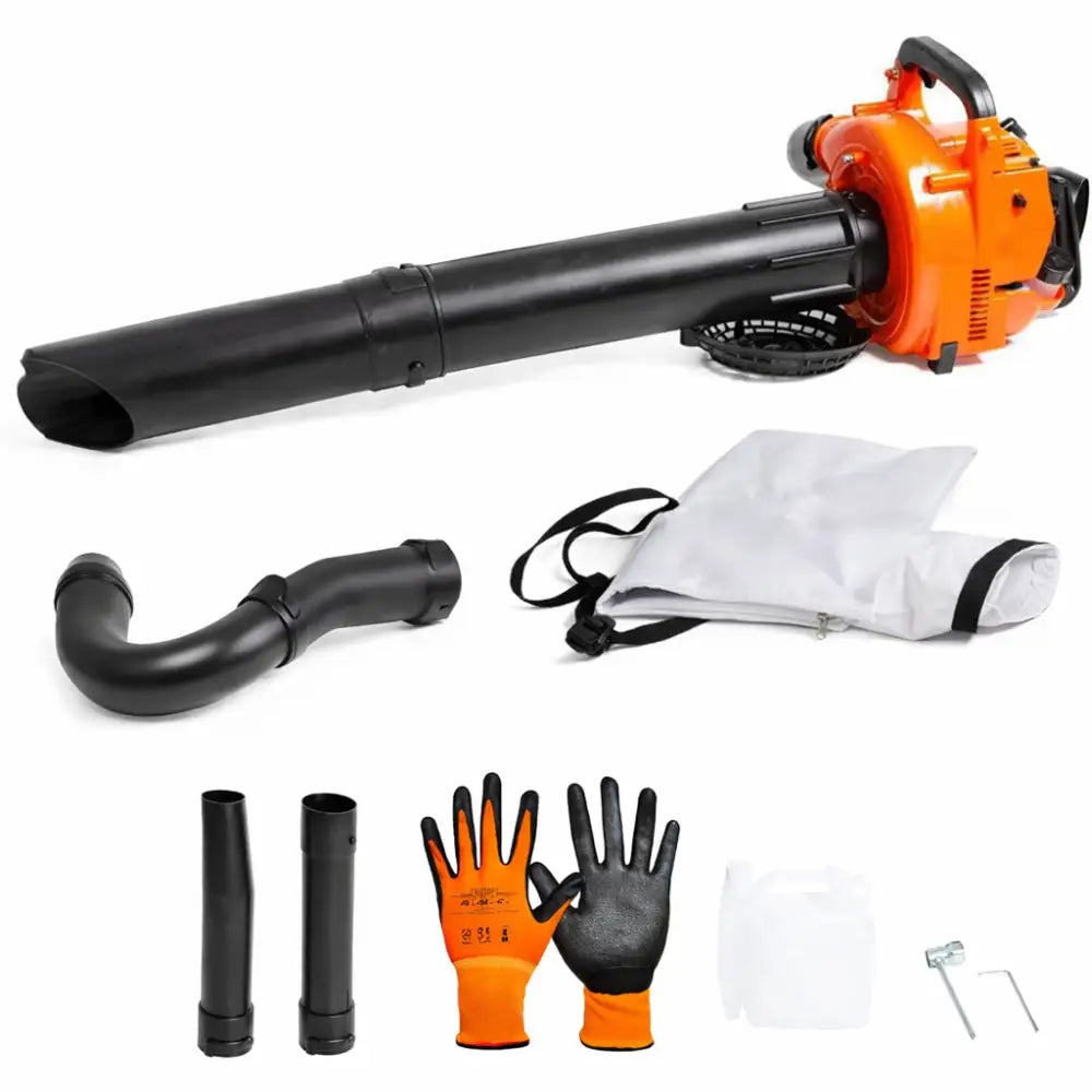 Soffiatore a Scoppio Aspiratore 2 Tempi 25,4 cc – Compatto e Leggero. - Soffiatore Aspiratore a Scoppio