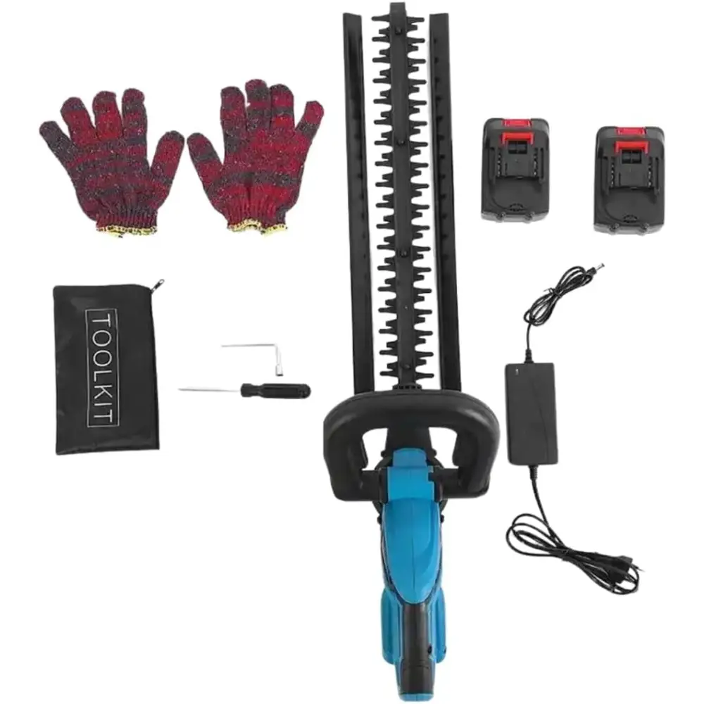 Tagliasiepi a Batteria Per Giardino Tosasiepi Elettrico Senza Fili Con Lama In Acciaio 52Cm - simple