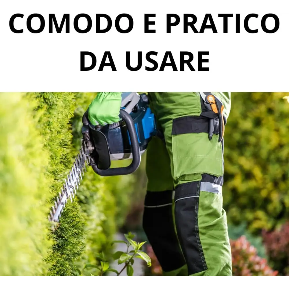 Tagliasiepi a Batteria Per Giardino Tosasiepi Elettrico Senza Fili Con Lama In Acciaio 52Cm - simple