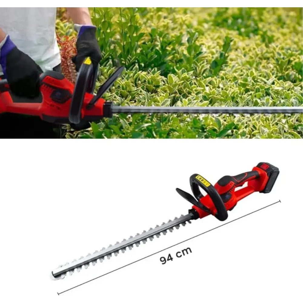 Tagliasiepi a Batteria Per Giardino Tosasiepi Elettrico Senza Fili Con Lama In Acciaio 52Cm - simple