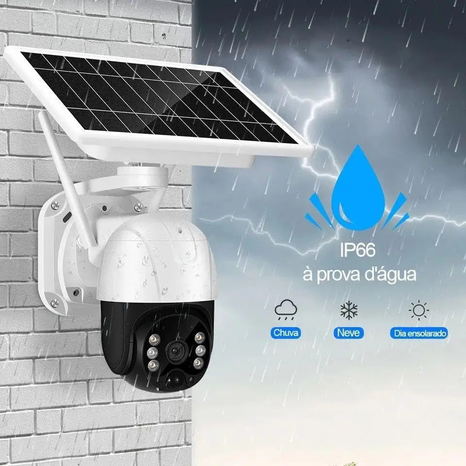Telecamera Wifi Esterno Senza Fili con Pannello Solare - simple