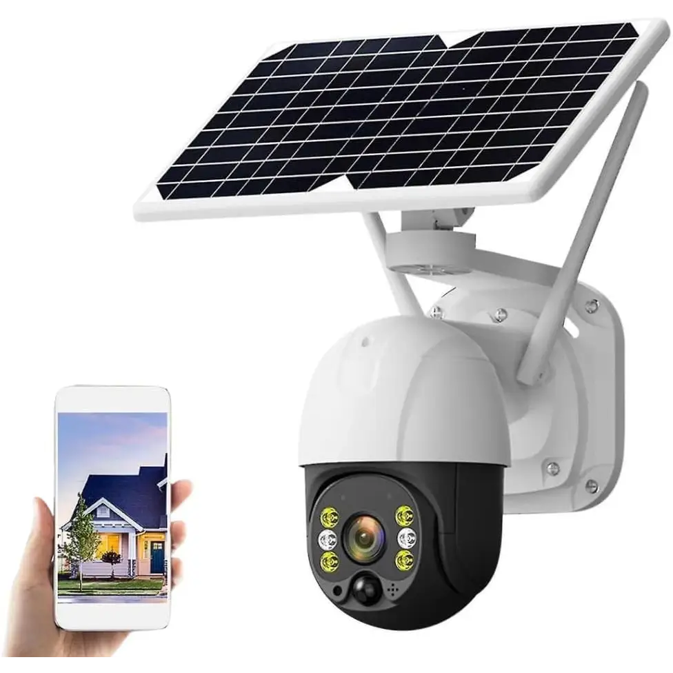 Telecamera Wifi Esterno Senza Fili con Pannello Solare - simple