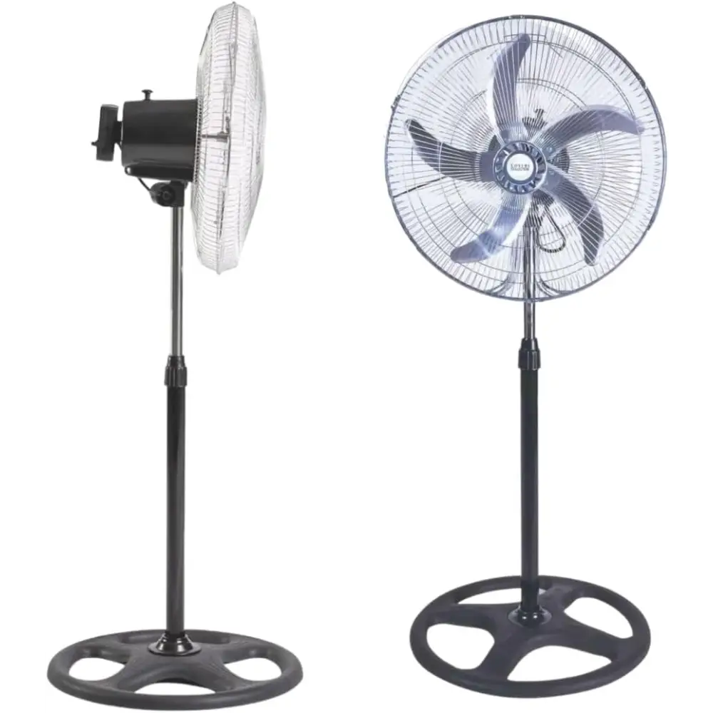 Ventilatore A Piantana Silenzioso Ventilatore Potente Elettrico In Acciaio Con 5 Pale In Alluminio - simple