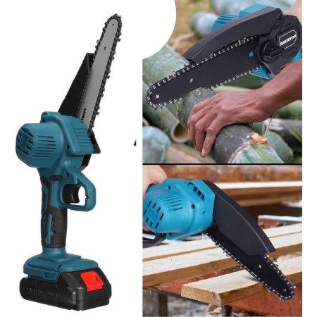 Battery-Powered Pruning Shear, Battery-Powered Chainsaw 6 inches included