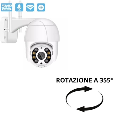 External Wi-Fi Camera, 1080IP Ptz 360° Surveillance Camera