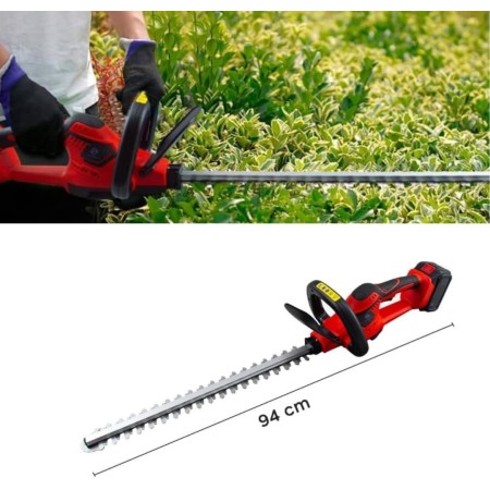 Cordless Garden Hedge Trimmer, Cordless Electric Hedge Trimmer With 52Cm Steel Blade