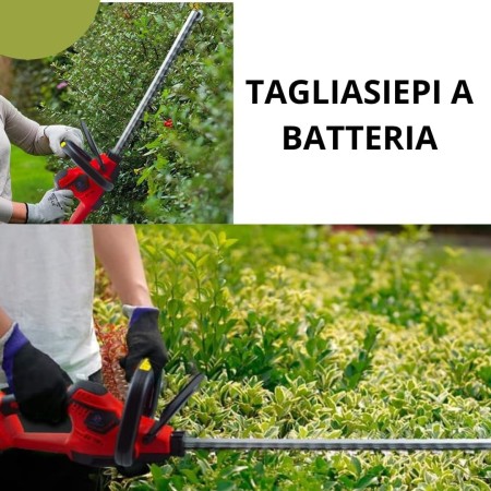 Cordless Garden Hedge Trimmer, Cordless Electric Hedge Trimmer With 52Cm Steel Blade