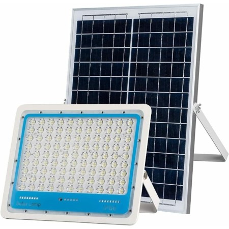 Faretto Led Esterno con Pannello Solare, Faro a Led da Giardino 1000w con Sensore Crepuscolare