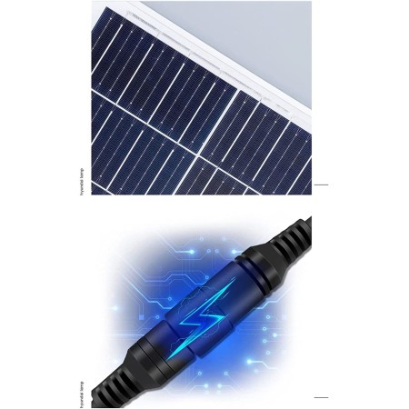 Outdoor Led Spotlight with Solar Panel, Led Garden Light 1000w