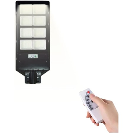 Outdoor LED Streetlight with Solar Panel 1500W, 6500K Cool White