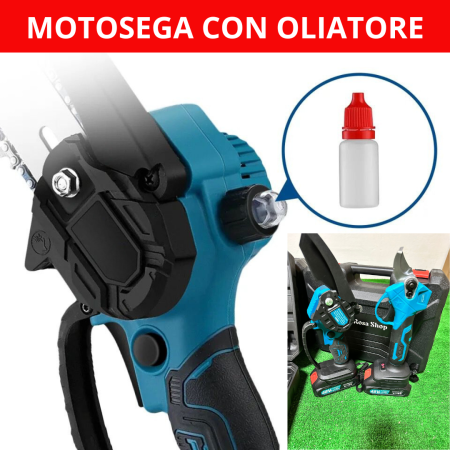 Forbici Potatura a Batteria, Motosega a Batteria Incluso, 2 Batterie 48V 2000Mah