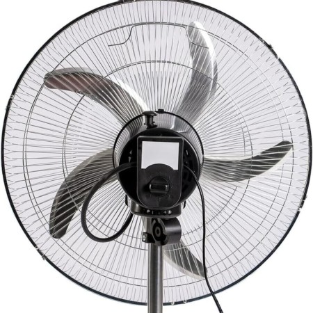 Ventilatore A Piantana Silenzioso, Ventilatore Potente Elettrico In Acciaio Con 5 Pale In Alluminio