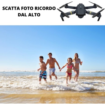 Drone Pieghevole con Doppia Fotocamera 1080P