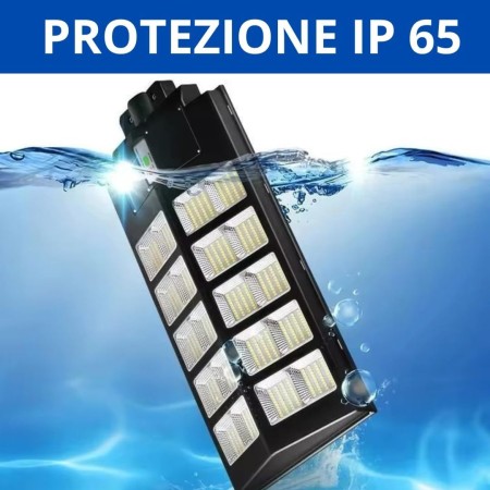 Lampione LED Esterno con Pannello Solare 1200W