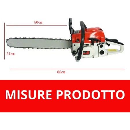 Motosega a Scoppio Professionale 52cc